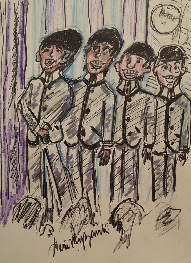 The Beatles Painting - Beatles Forever by Geraldine Myszenski