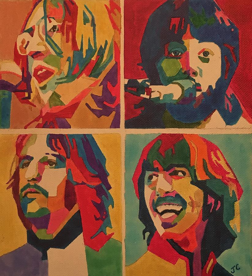 The Beatles Painting - Beatles Let it Be by John Cunnane