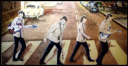 Beatles other Abbey Road  Painting by Leland Castro