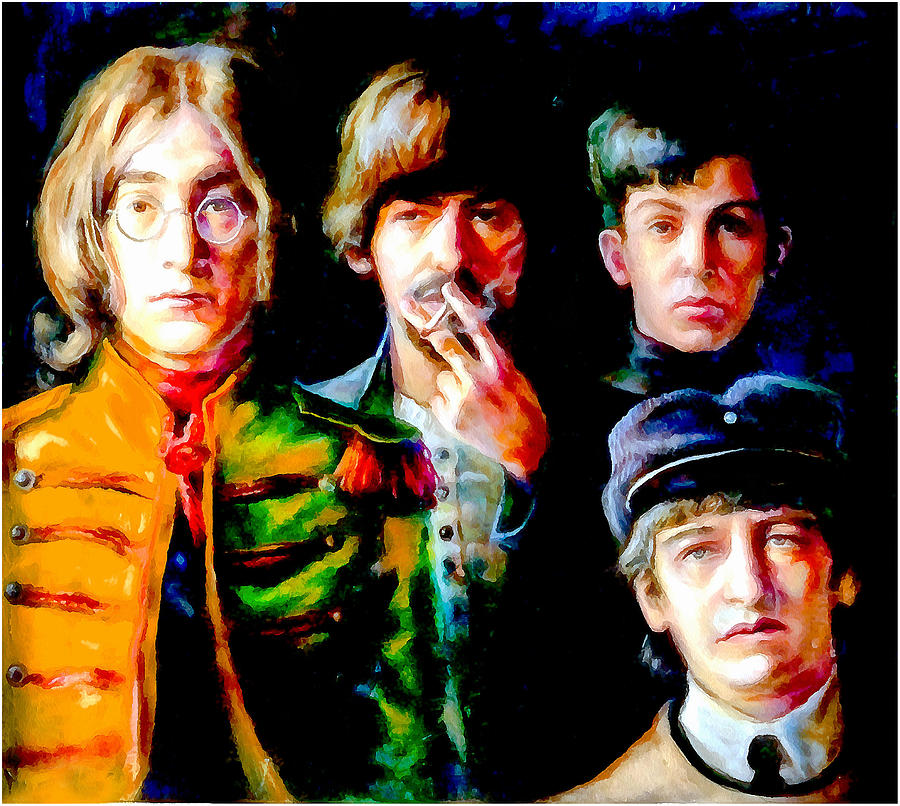 The Beatles Painting - Beatles - Sargent Pepper by Galeria Trompiz