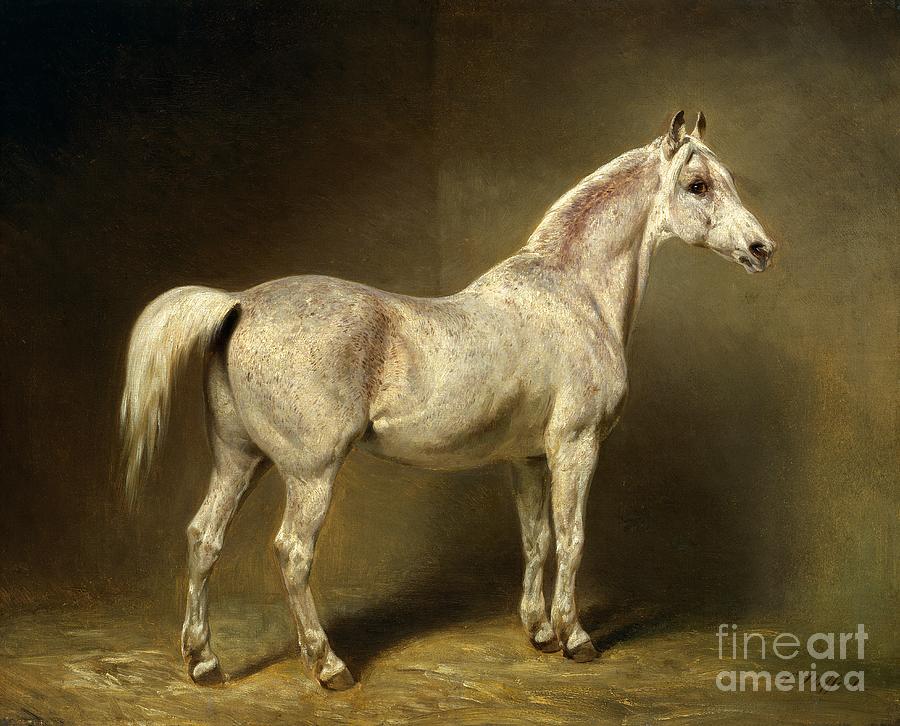 Horse Painting - Beatrice by Carl Constantin Steffeck