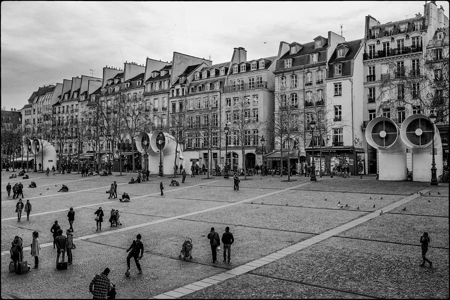 Paris Photograph - Beaubourg Playground by Lazh Lo