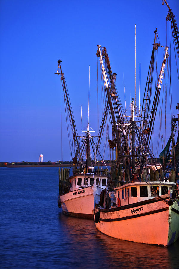 Beaufort Fishing Boats Photograph by Diana Powell