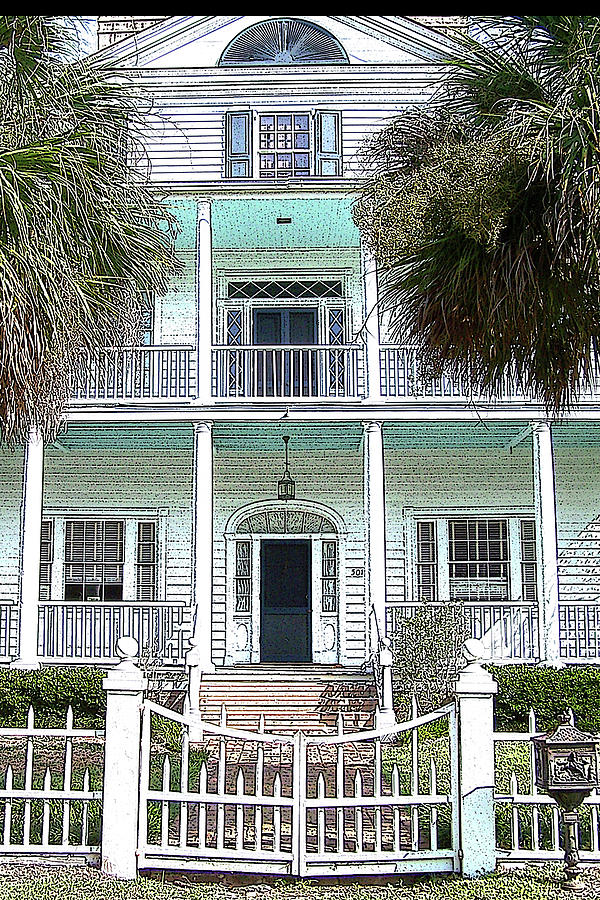 Beaufort House Photograph by Jerry Griffin
