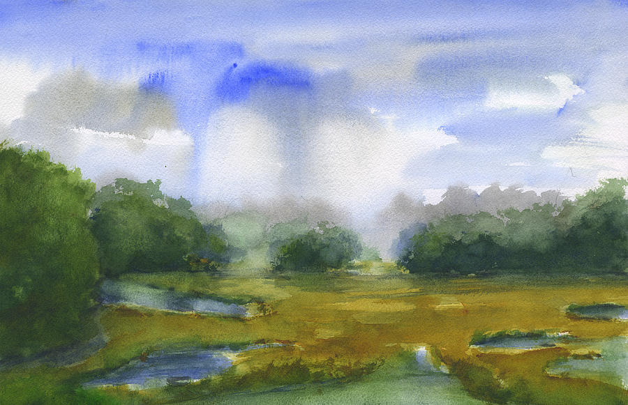 Beaufort Marsh Painting by Frank Bright