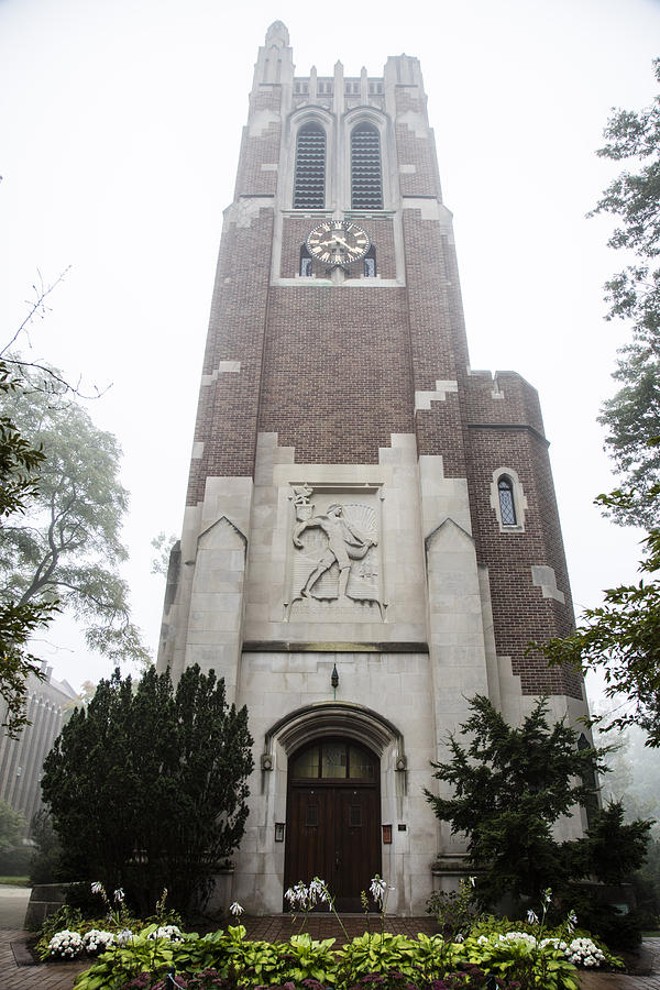 Beaumont Tower in the fog  Photograph by John McGraw