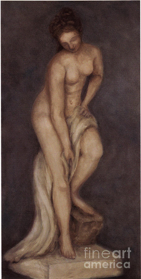 Nude Painting - beautee du XVIII by Margot Koefod
