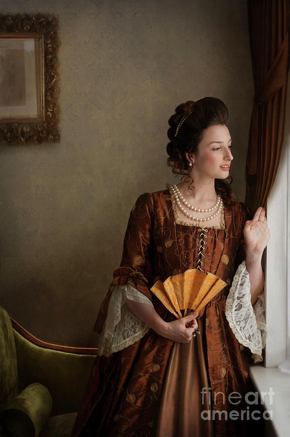 Beautiful Th Century Georgian Woman At The Window Photograph By Lee Avison Pixels