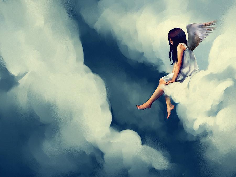 sitting on clouds
