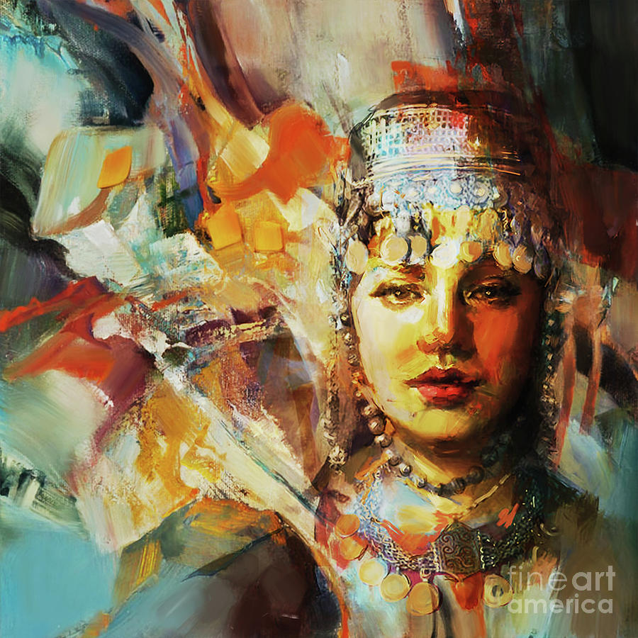 Beautiful Arabian Woman Painting by Gull G