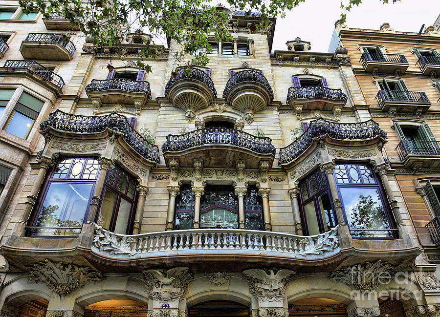 Beautiful Architecture Barcelona II Photograph by Chuck Kuhn