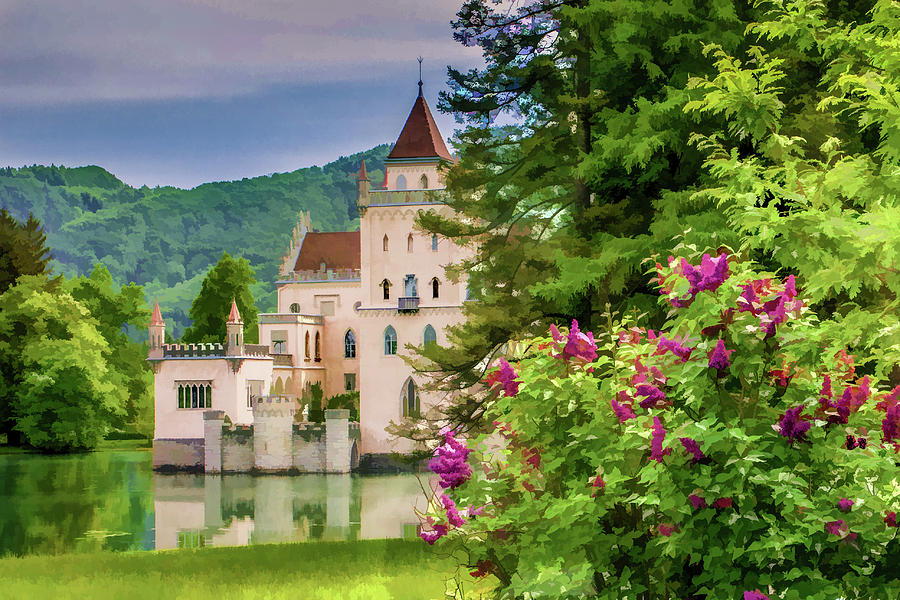Beautiful Austrian Castle Digital Art by Lisa Lemmons-Powers