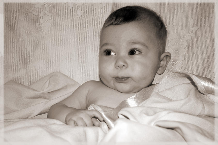 Beautiful Baby Boy Photograph by Alan Schwartz