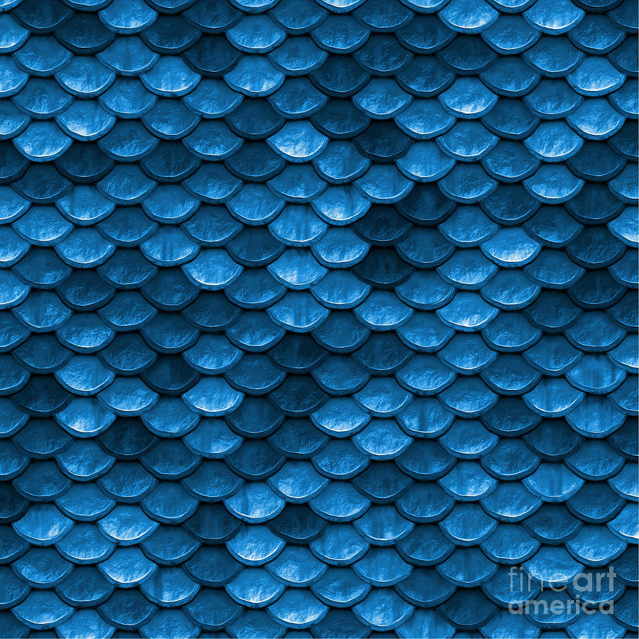 Beautiful Bahama blue mermaid fish Scales Digital Art by Tina Lavoie -  Pixels