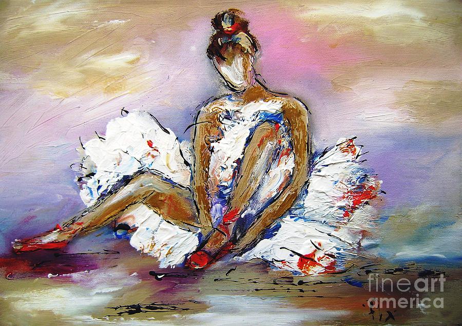 Beautiful ballerina paintings Painting by Mary Cahalan Lee - aka PIXI