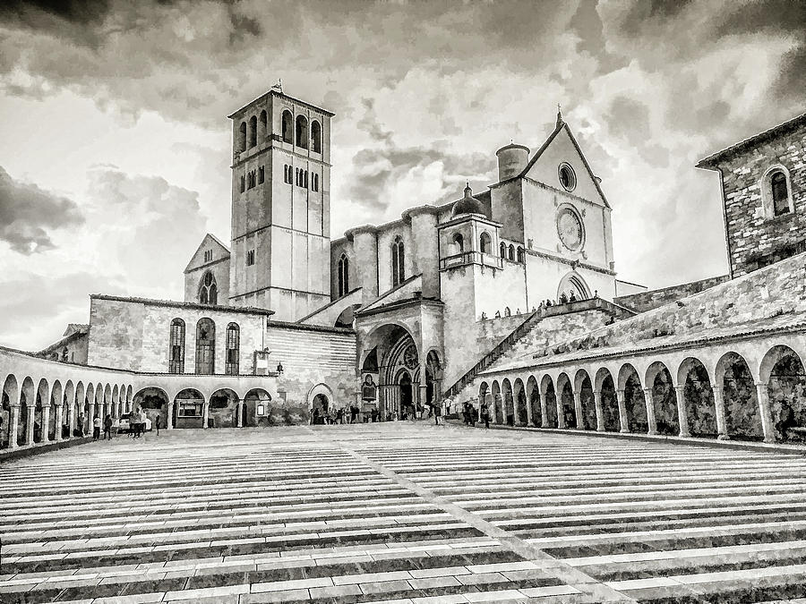 Beautiful Basilica of Saint Francis Digital Art by Lisa Lemmons-Powers