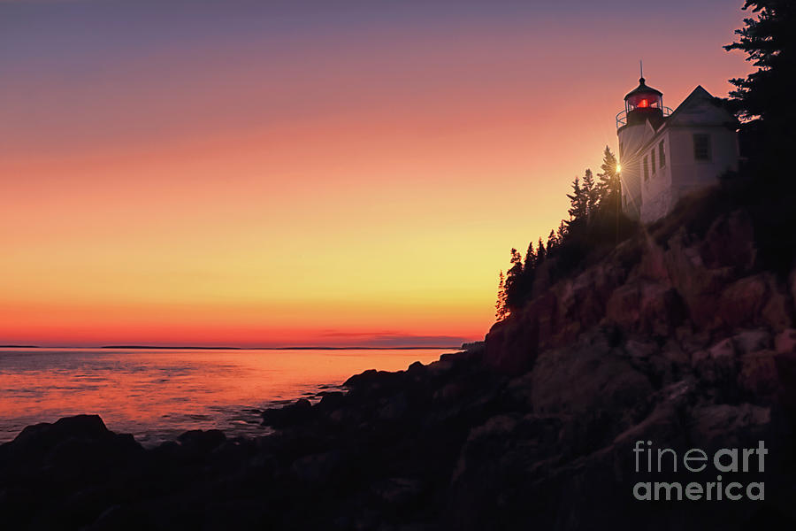 Beautiful Bass Harbor Lighthouse Photograph by Elizabeth Dow