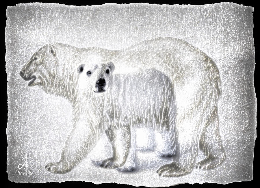 Beautiful Bears Digital Art by Pennie McCracken