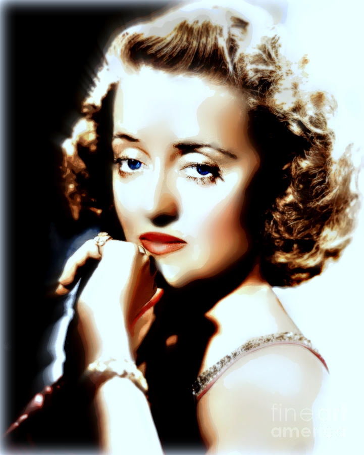 Beautiful Bette Painting by Wbk | Fine Art America