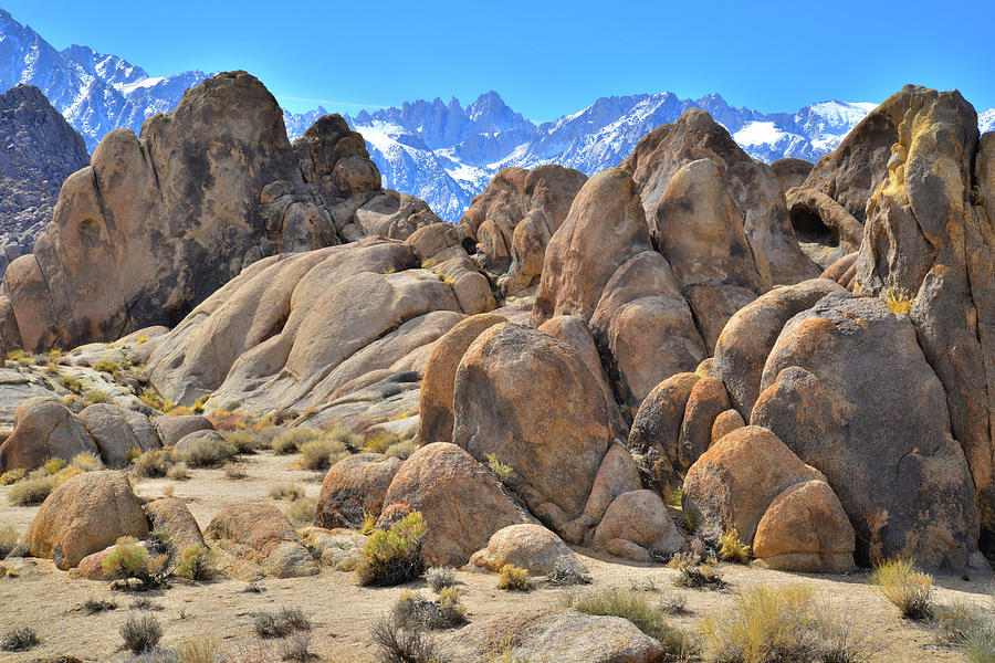 Beautiful Boulders of the Alabama Hills Photograph by Ray Mathis