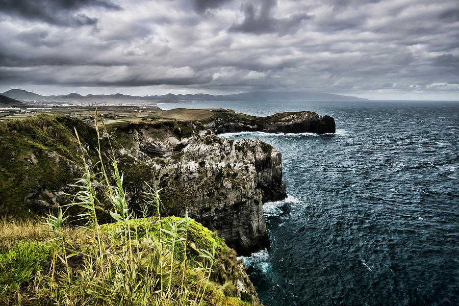 Beautiful But Rugged Azorean Coast Photograph