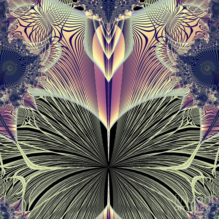 Beautiful Butterfly Ballet Fractal Digital Art by Rose Santuci-Sofranko
