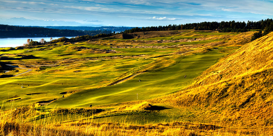 Golf Photograph - Beautiful Chambers Bay Panorama by David Patterson