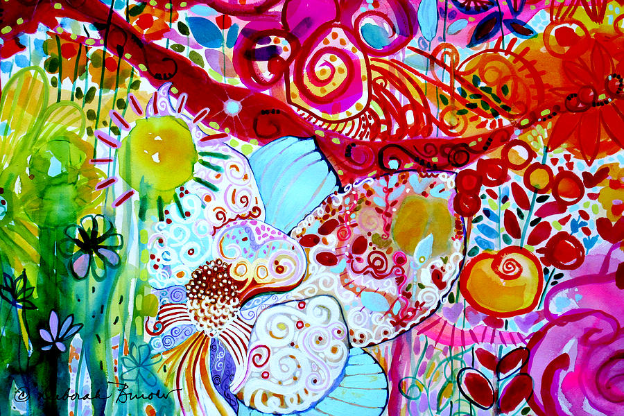 Beautiful Chaos Eight Painting by Deborah Burow