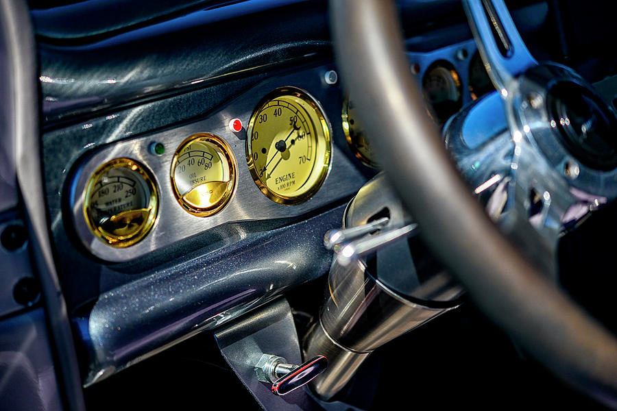 Beautiful classic car driver side closeup with handle 2. Photograph by ...