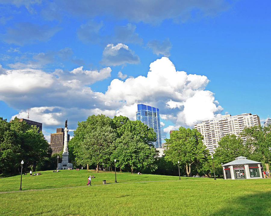 Beautiful Clouds on the Boston Common Boston MA Photograph by Toby McGuire