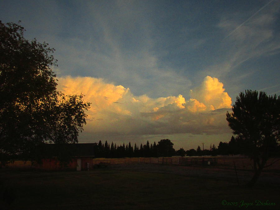 Beautiful Clouds On The Ranch Photograph by Joyce Dickens