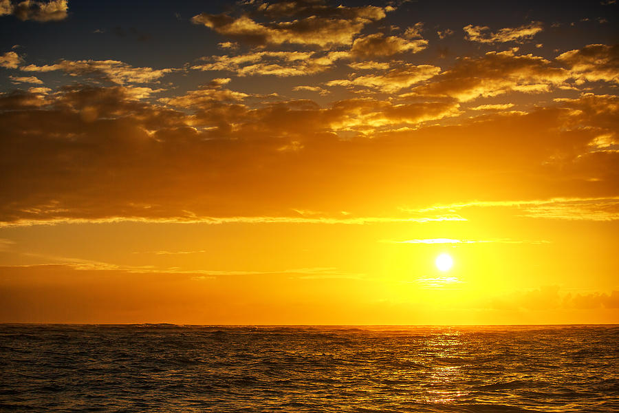 Beautiful Cloudscape Over The Caribbean Sea Photograph By Valentin