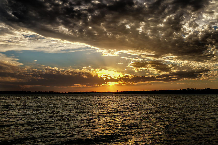 Beautiful Cloudy Sunset Photograph by Doug Long