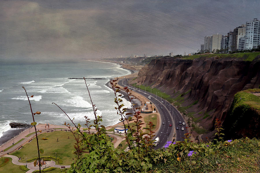 Beautiful Coastline of Lima Photograph by Kathryn McBride