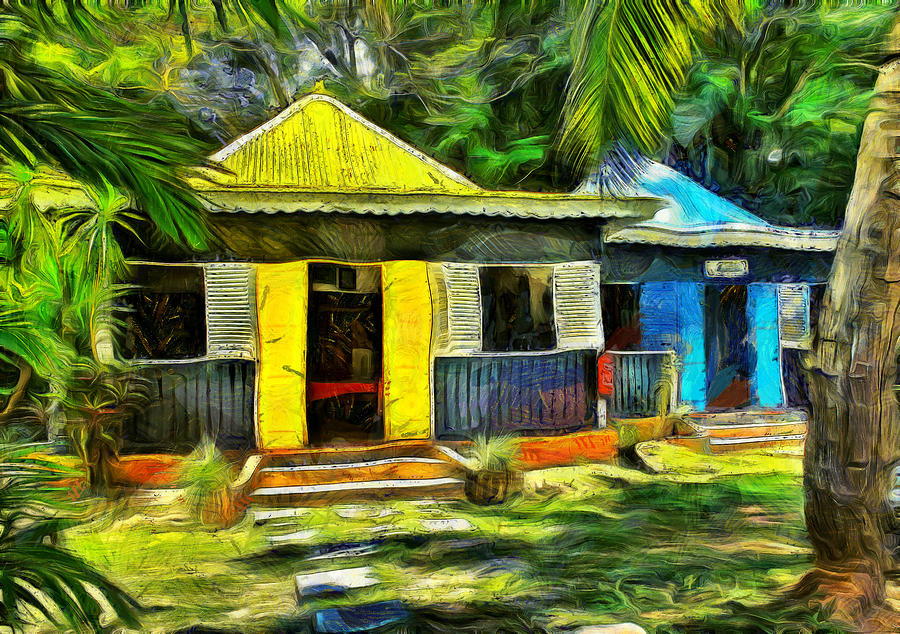 Beautiful colored cottages in a resort Photograph by Ashish Agarwal