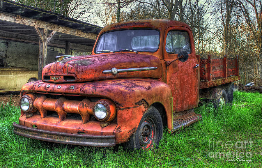 Beautiful Corrosion 1951 Ford Flat Bed Pickup Truck Art Photograph by Reid Callaway
