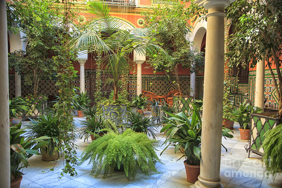 Beautiful courtyard in Seville Photograph by Patricia Hofmeester