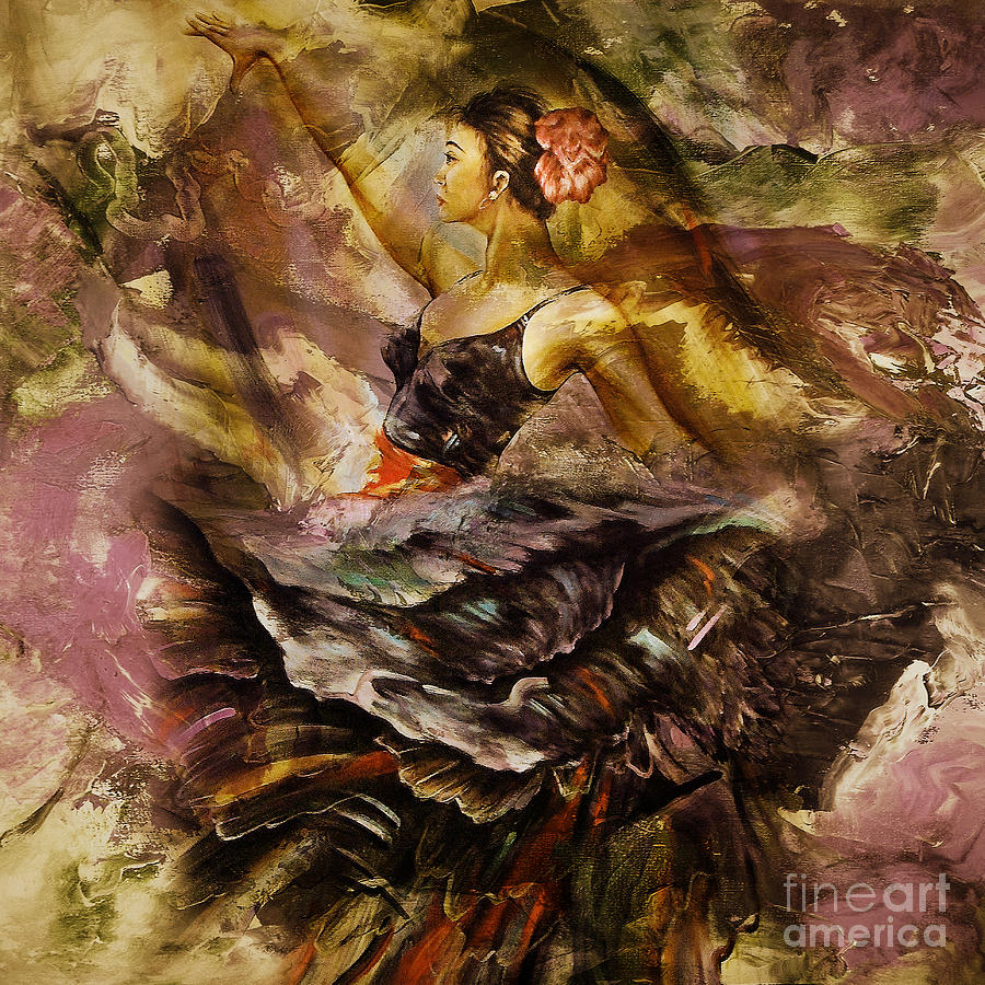 Beautiful Dance Art 08i Painting by Gull G