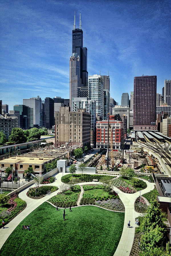 beautiful day and view of Chicago Photograph by Sven Brogren