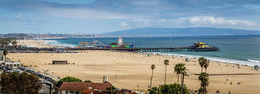 Beautiful Day At The Pier - Panorama Photograph by Gene Parks