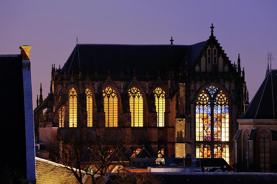 Beautiful Dom Church in Utrecht at dusk 269 Photograph by Merijn Van der Vliet