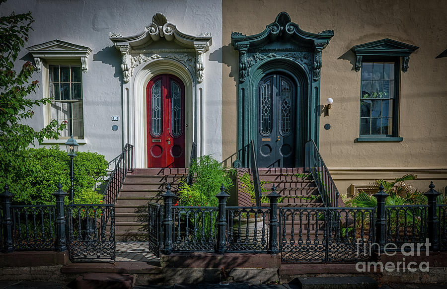 Beautiful Doors On Bull Street Photograph