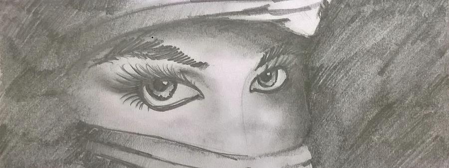 Drawing beautiful eyes (drawing portrait) - Smail Jr
