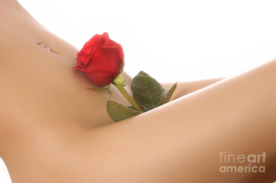 Flower Photograph - Beautiful Female Body by Maxim Images Exquisite Prints