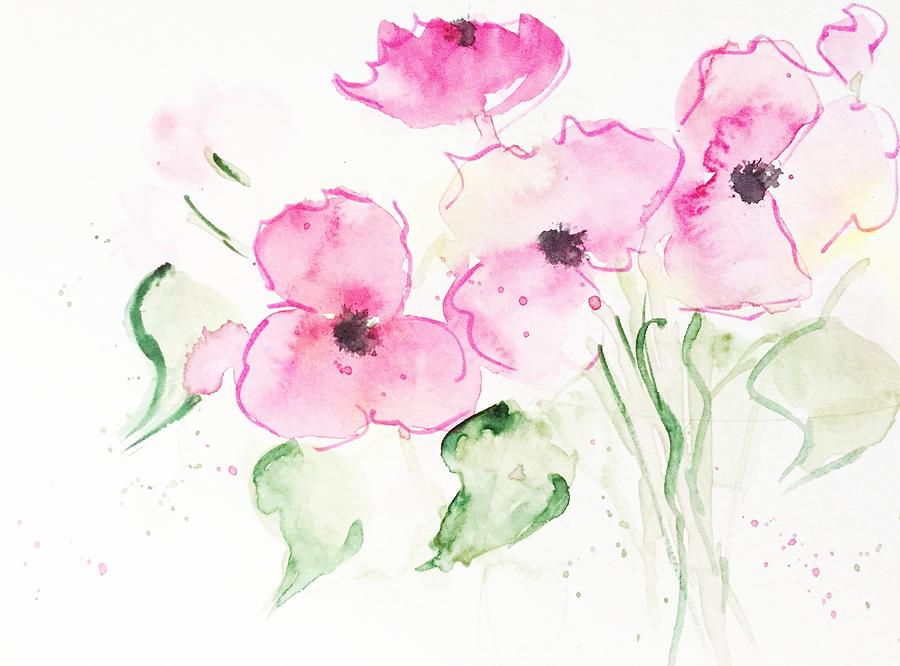 Beautiful Flowers Painting by Britta Zehm