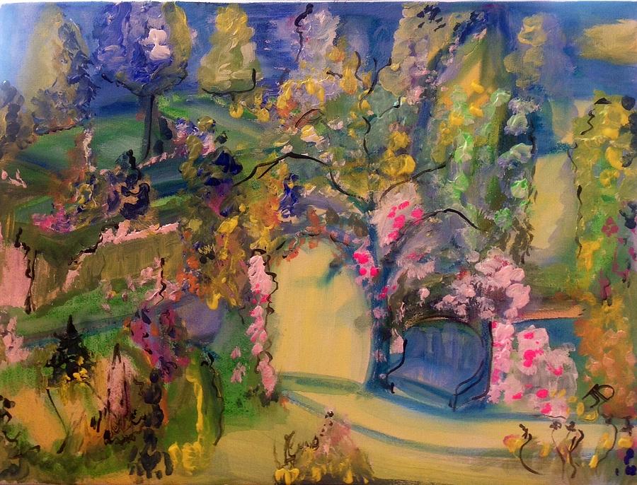 Tree Painting - Beautiful Garden  by Judith Desrosiers