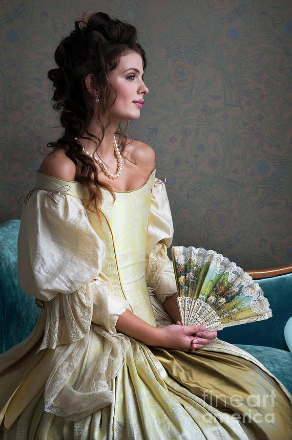 beautiful Georgian woman in period dress Photograph by Lee Avison
