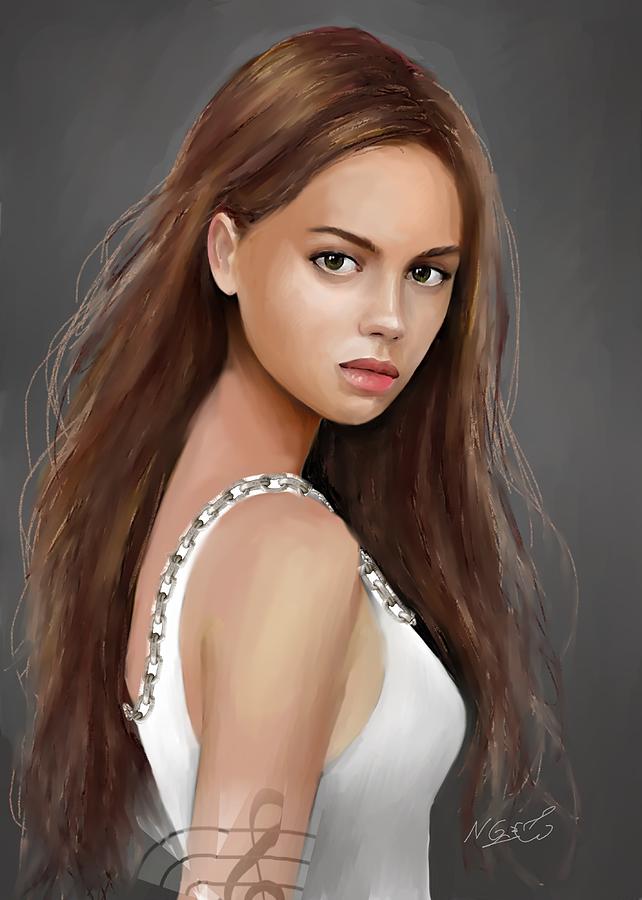 Beautiful Girl Digital Art by Nesrin Gulistan