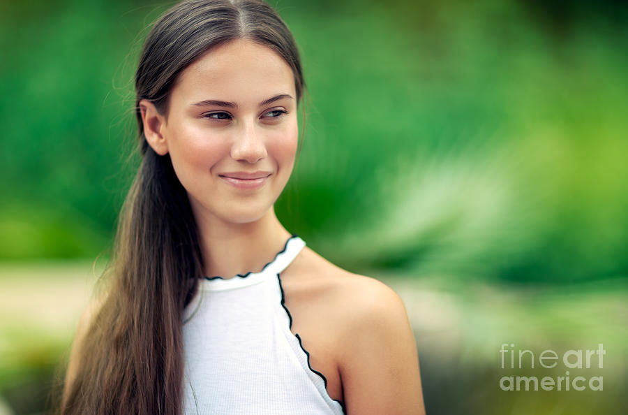 Beautiful Girl Outdoors Photograph By Anna Om Fine Art America