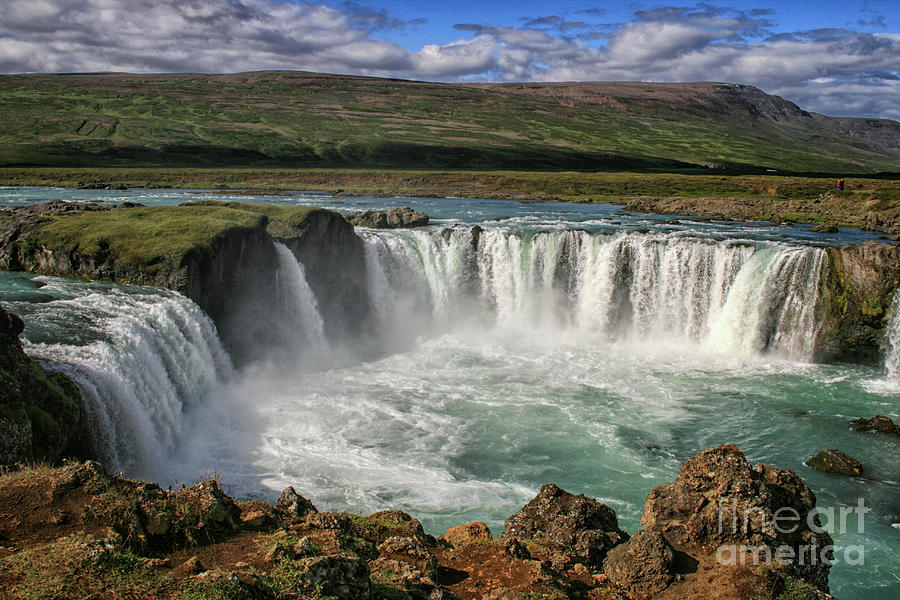 Beautiful Godafoss waterfall in Iceland Photograph by Patricia Hofmeester